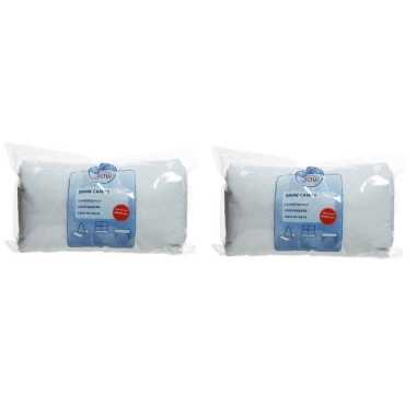 2x stuks kunstsneeuw dekens / kleden 600 x 45 cm